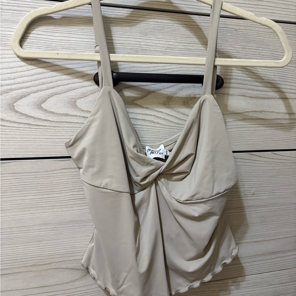 Princess Polly Grey Twist Tank